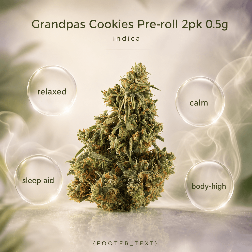 Grandpas Cookies Pre-roll 2pk 0.5g