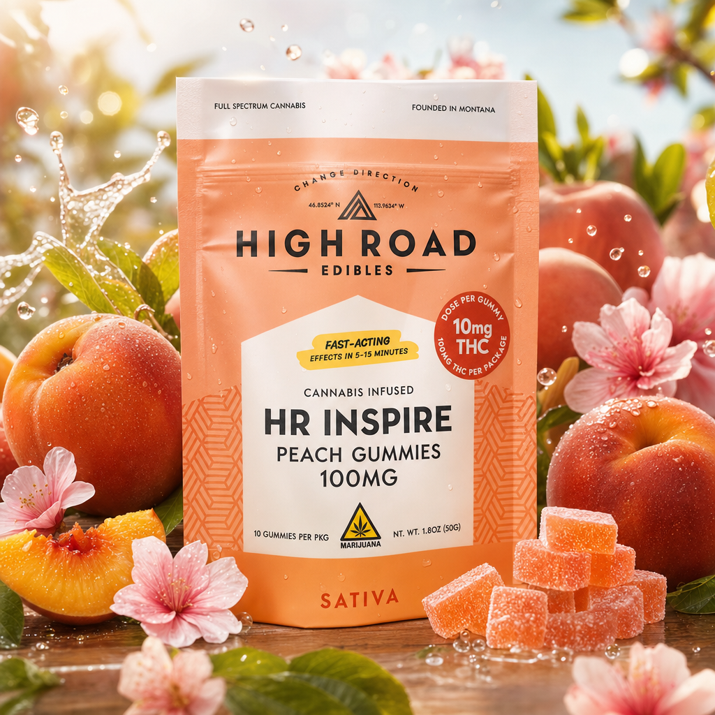 HR Inspire Peach Gummies (100mg)