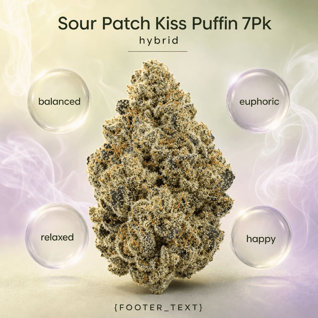 Sour Patch Kiss Puffin 7Pk